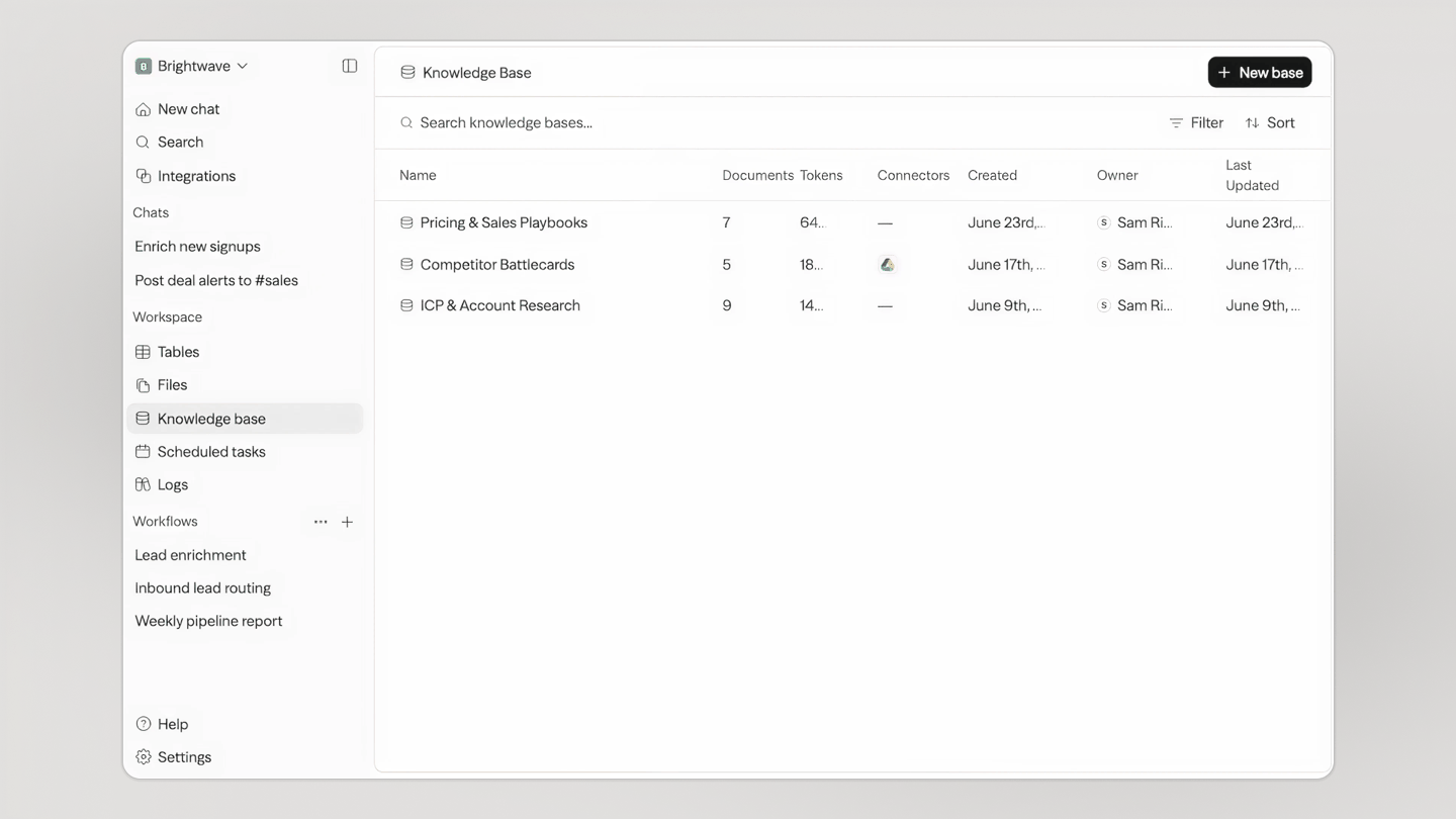 Knowledge bases in Sim β synced docs your agents can search